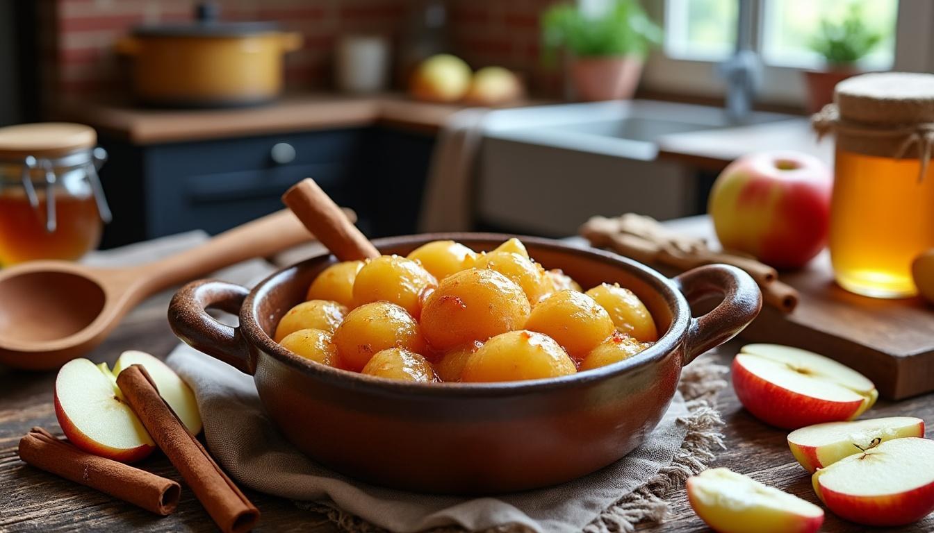 ein klassisches und schnelles rezept für hausgemachtes apfelkompott – einfach zuzubereiten und lecker im geschmack.