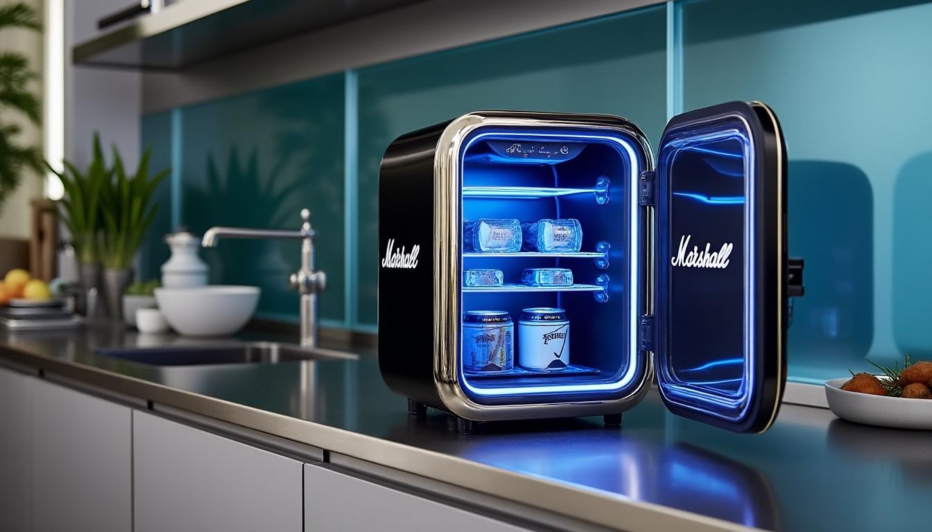 entdecken sie den mini-kühlschrank marshall im vintage-stil: kompakt, stilvoll und ideal für jeden raum. lesen sie erfahrungen und bewertungen zur funktionalität und qualität.