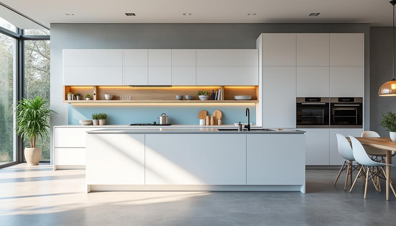 entdecken sie, welche farben ihre moderne und helle küche perfekt ergänzen, um ein stilvolles und einladendes ambiente zu schaffen.