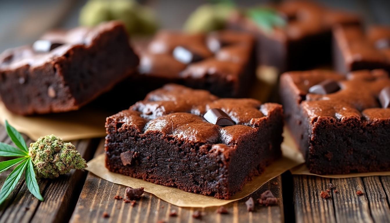 entdecken sie unser hasch brownies rezept - ein klassisches, köstliches dessert mit schokolade und cannabis für besondere genussmomente.