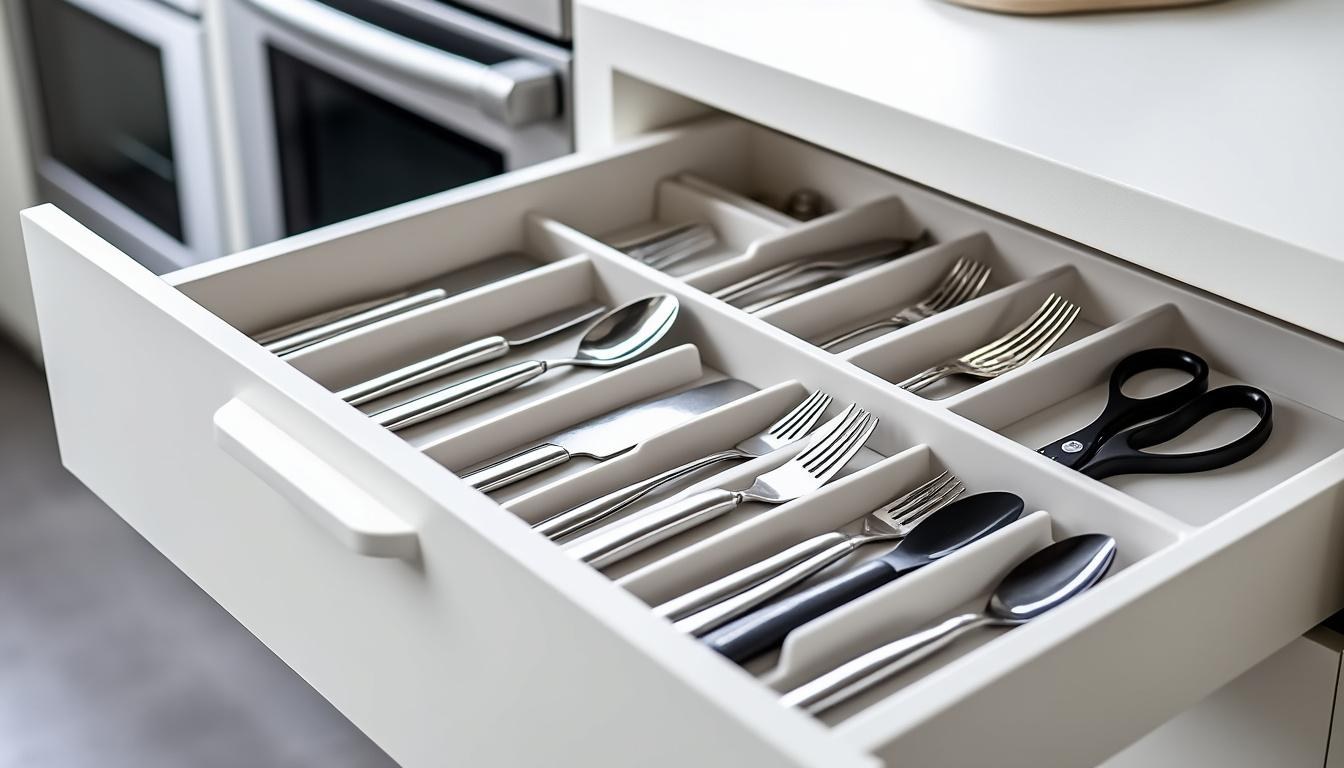 entdecken sie die besten schubladenorganizer für die küche, um besteck und utensilien perfekt zu ordnen und platz zu sparen. praktische und kreative ideen für mehr übersicht und ordnung.