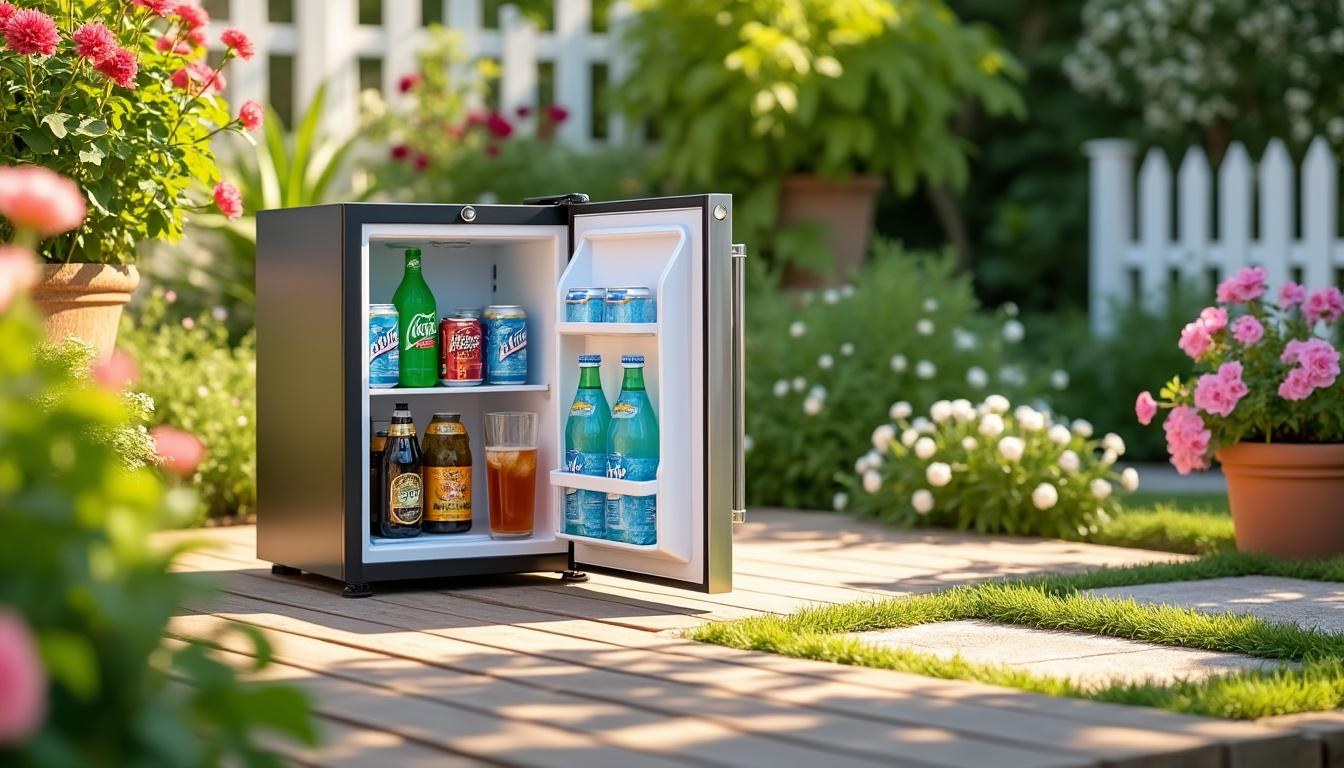 entdecken sie die besten mini-kühlschränke für den außenbereich, perfekt für garten und terrasse. kompakte, wetterbeständige modelle für kalte getränke im freien.