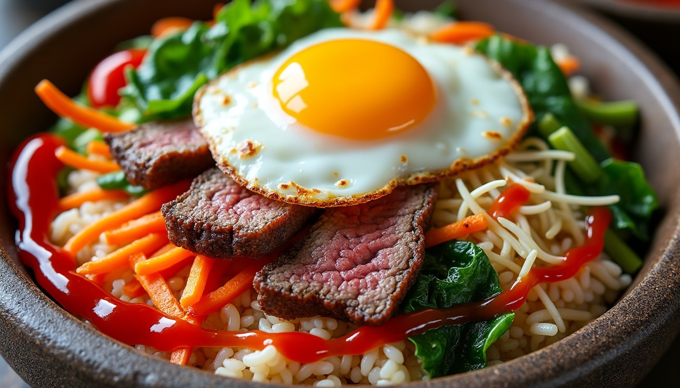 entdecken sie unser authentisches bibimbap rezept: eine original koreanische reispfanne, die traditionell und lecker zubereitet wird. perfekt für liebhaber der koreanischen küche!